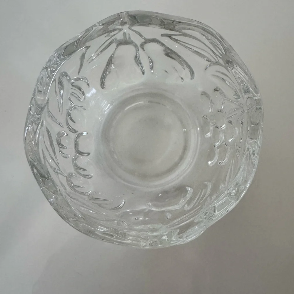 Waltherglas Garden Harvest Tealight Votive Candle Holder Vintage Set/4 Cherries